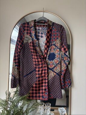 House of Harlow 1960 REVOLVE Arthur Top in Patchwork Pajama Print